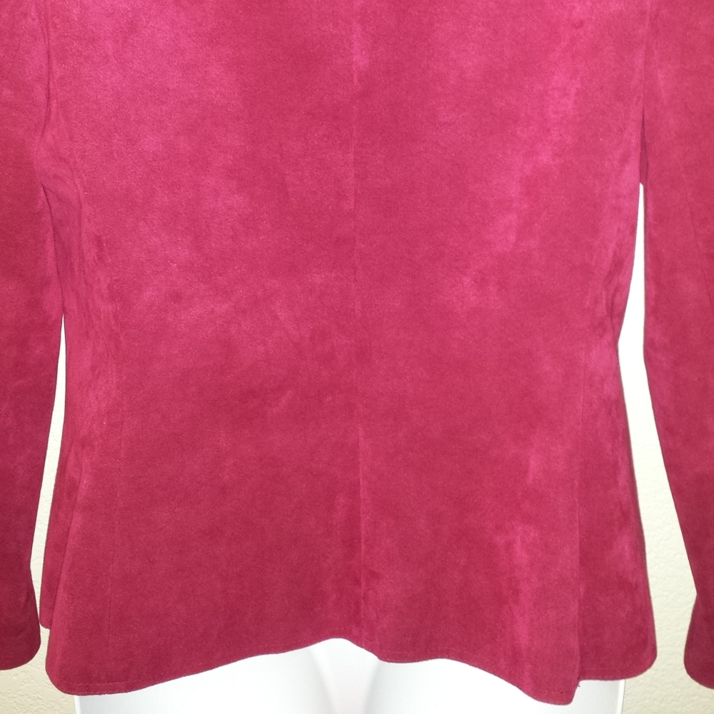 Adolph Schuman for Lilli Ann Pink Suede Blazer - Picture 9 of 11